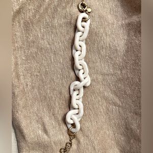 J. Crew acrylic bracelet. Cream tortoise.